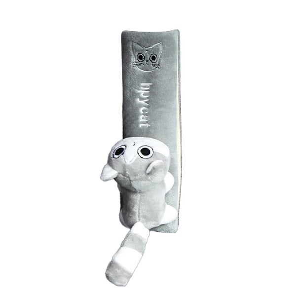 Cartoon Säkerhetsbältesaxelvadd Förlängd Axeltäckning Bil Hav Grey cat One size