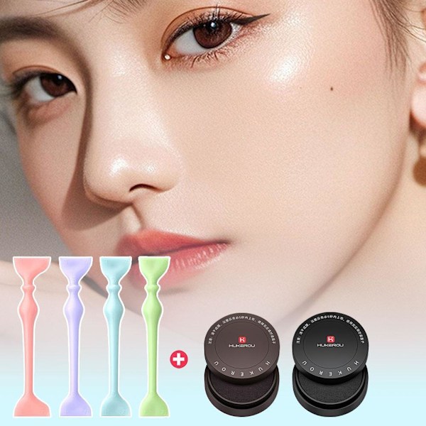 Övre Eyeliner Stämpel, Vattentäta Vingade Eyeliner Stenciler Eyeliner Stämpelset, Dubbelsidig Eyeliner Topp Övre Ögonlock Frans Lat Eyeliner