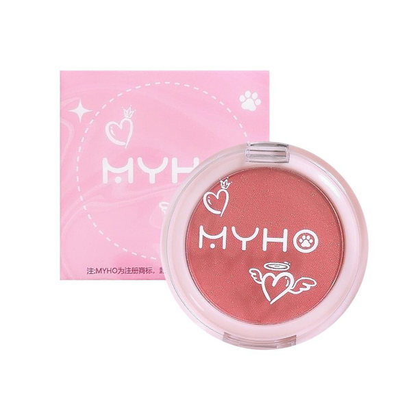 Ansiktsmatt Rouge Blush Vattentät Långvarig Ljusare Kontur Kind Blushe GX 1# 1.8g