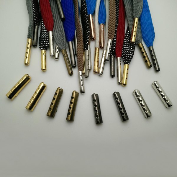 50 st 4 färger metall aglets skosnören reparation skosnöre ersättning gold one-size