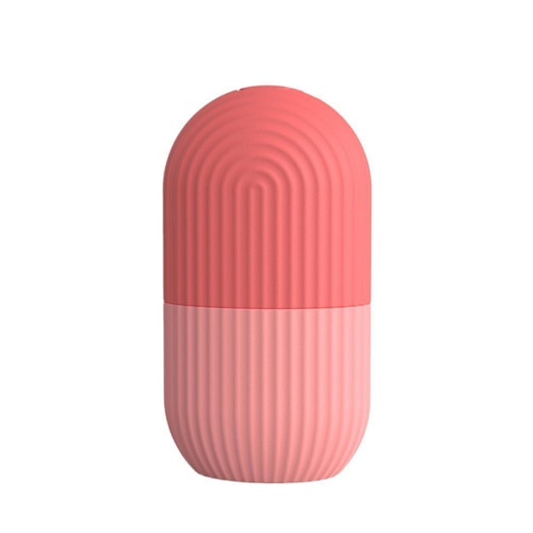 Is ansiktsrulle i silikon Hudmassageapparat Vård Kubform Gjutform Återanvändbar pink one-size
