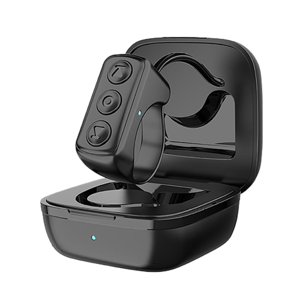 Bluetooth-fjärrkontroll för mobiltelefonkamera för selfies och videoinspelning ∴ Black 1pcs