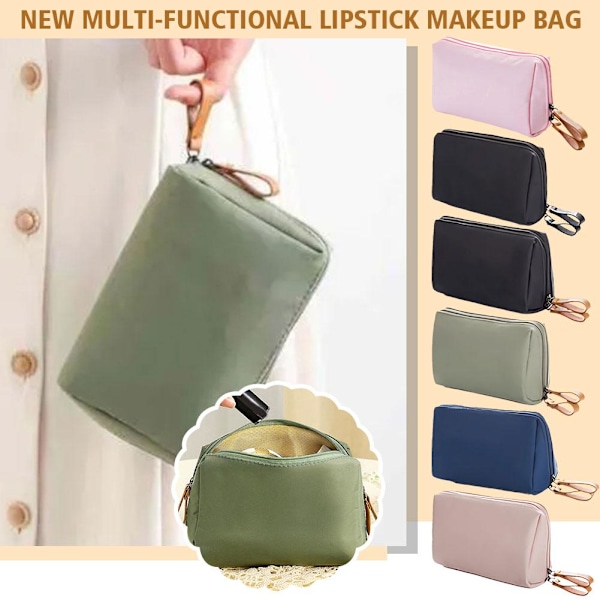 Multifunktionell Portabel Sminkväska Rese Toalettartiklar Väska L1i3 khaki 1pcs