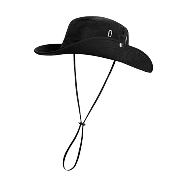 Hinkhatt Cowboyhatt, Fiskehatt Solskyddshätt Mounta Black 1size