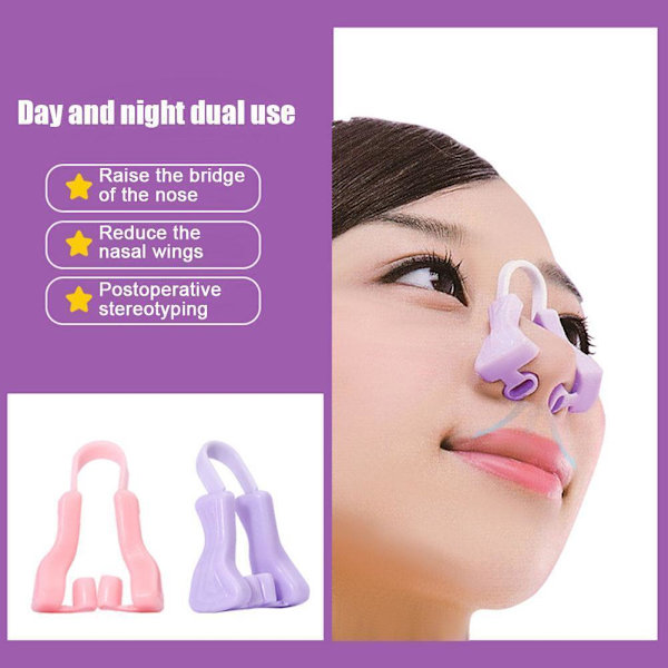 Näslyft Formande Clip Ortopedisk Näsformare MassagerAU purple 1pcs