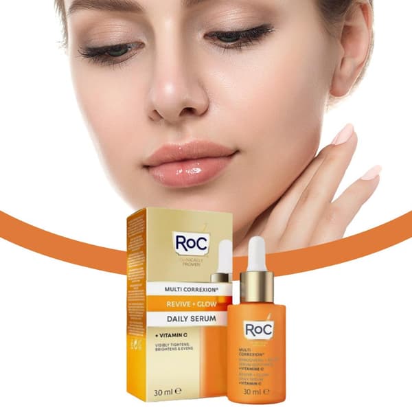RoC Multi Correxion Revive + Glow Daglig Serum +Vitamin C 30mlN