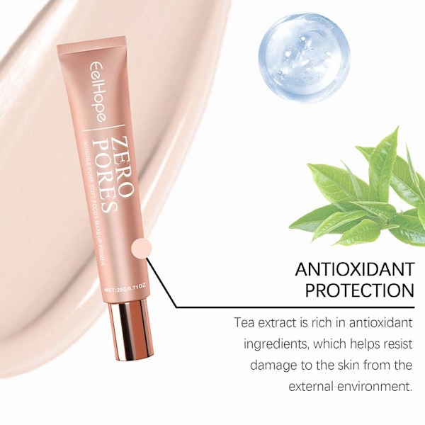 2st Makeup Primer 20ml Osynlig Por Primer Mild Icke-fet Na 20gA One size 2pcs