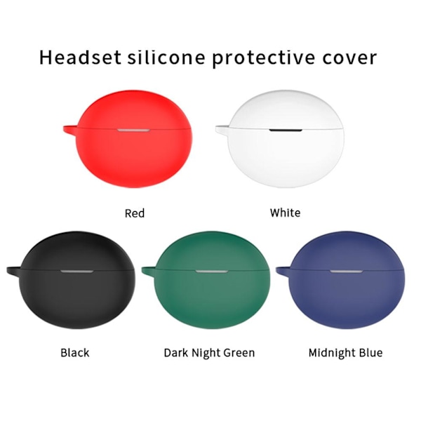 Mjukt silikonskyddande anti-fall hörlursfodral för Oneplus Buds Pro3 Red 1pcs