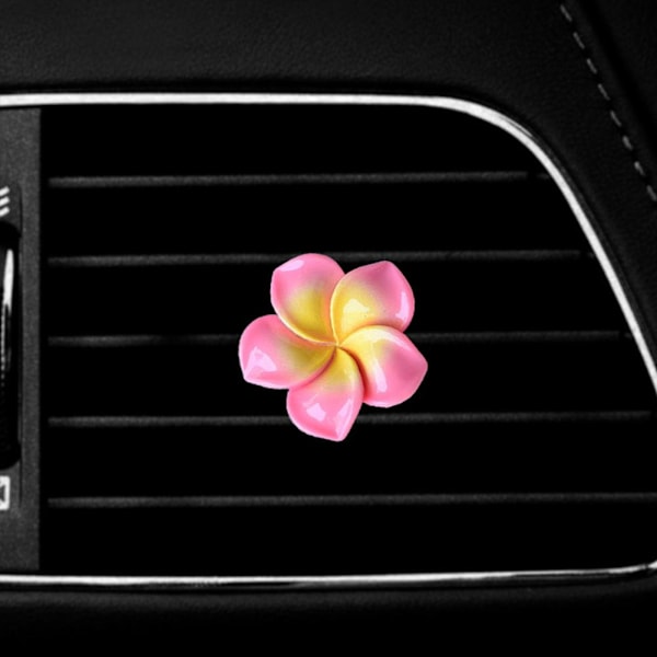 Blomma Aromaterapi Klämma Ventilationsgaller Klämma Luftventil Bilparfym Rose Red One size
