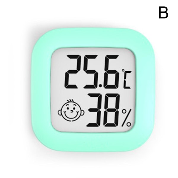 Termometer Hygrometer, lcd Digital Mini Termometer Hygrometer, h green One-size