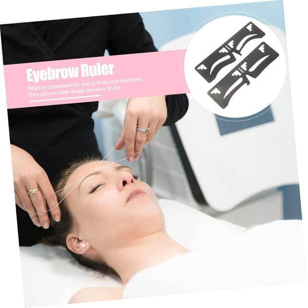 2 st ögonbrynslinjalmallar ögonbrynsguide för symmetrisk makeup