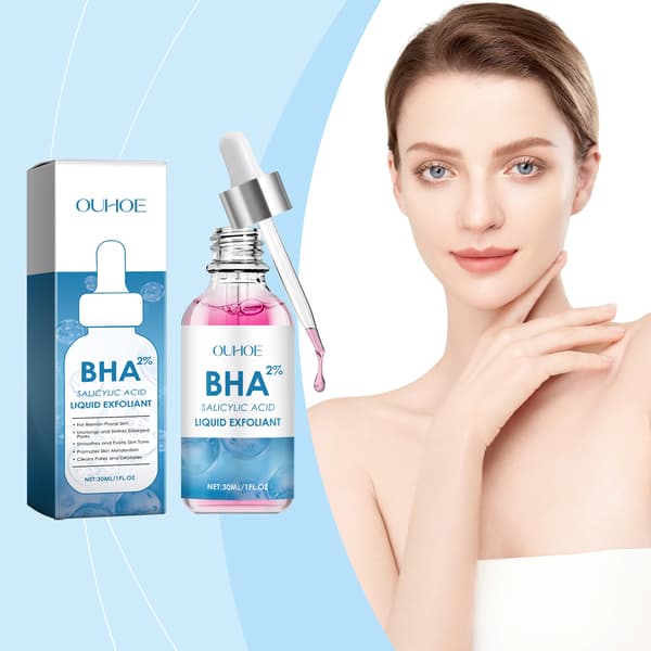 Eksfolierende serum blødgør effektivt død hud, lysner og reparerer, hvilket efterlader huden glat og sart.
