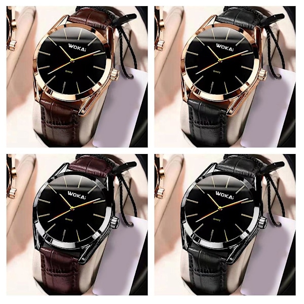 Sport Quartz Klockor Lämpliga För Män Wokai Herr Quartz Klockor Affärs- Och Lyxstil A8A4 A One size