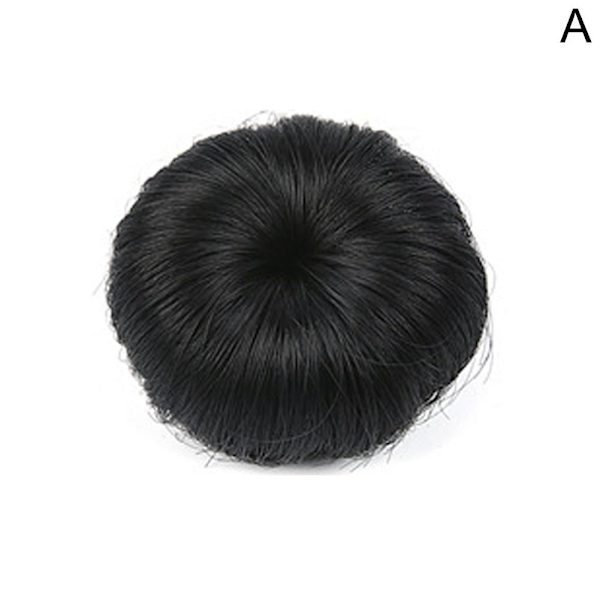 1 st Mode Söt Peruk Hårspännen För Barn Håraccessoarer Barns Köttbulle Huvud Peruk P1O8 black 1pc