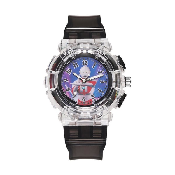 Tecknade Barn Spiderman Klocka LED Ljus Barnklockor För Pojkar Flickor Studenter Analog Klocka Z9O9 K One size