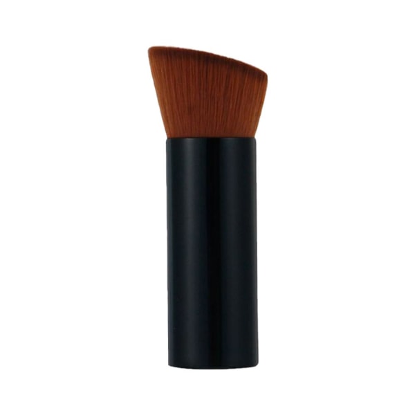 Make Up Foundation Brush Flat Angled Head Liquid Powder Brushe black 1pcs