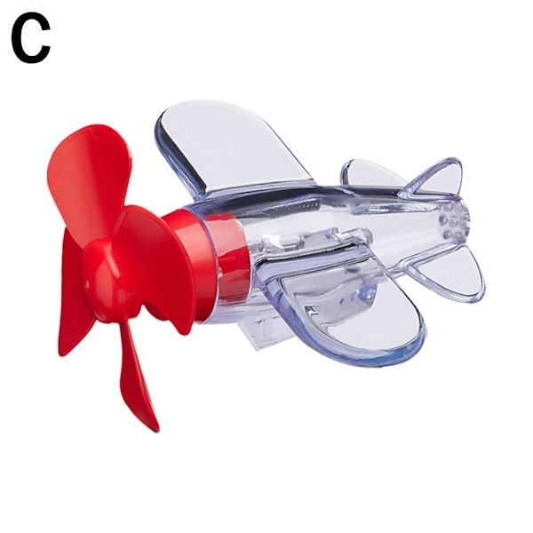 Flygplanshjälm cykel elektriska ornament liten flygplan bil dekor Red 1pc