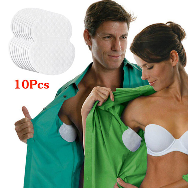 10-100x svettlappar, svettskydd, antiperspirant whiteA 10pcs