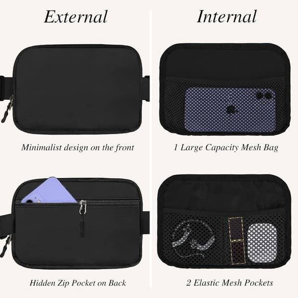 Mavetasker til kvinder - Mode Bælte Crossbody Tasker