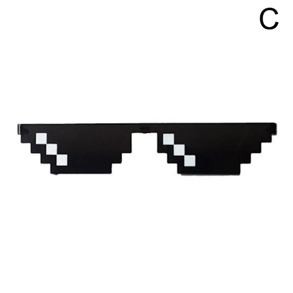 1 st Mosaic 8 Bit Pixel Deal With It Solglasögon Unisex Life Thug small row one size