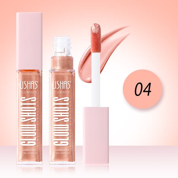 Flydende highlighter, vandtæt, langtidsholdbar, lysner, konturerer, multifunktionel FS459A