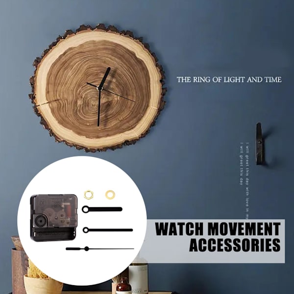 Quartz Klocka Urverk Mekanism Visare Väggreparation Verktyg Delar Tyst DIY Kit~