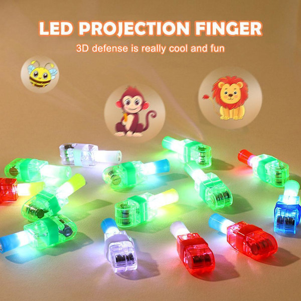 Fluorescerande Finger Lampa LED Ljusande Barnleksaker Blinkande Konsert P0S1 H8V2