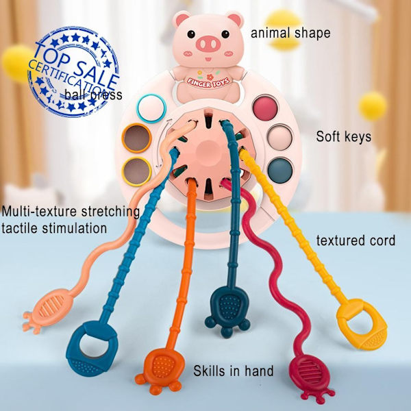 Baby Finger Snacks Barnutveckling Montessori Leksaker Pedagogiska Sensoriska Leksaker Pussel J3u3 brown one-size
