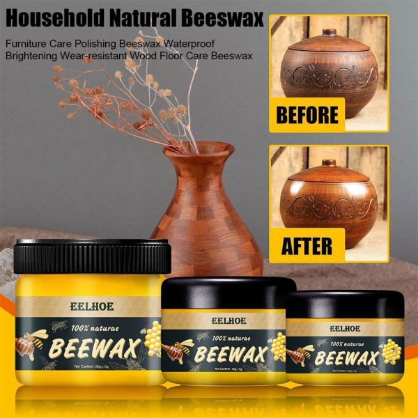 Bivax Möbelpolitur, Trä Säsong Beewax - Naturals Trävax Traditionell yellowB 40g