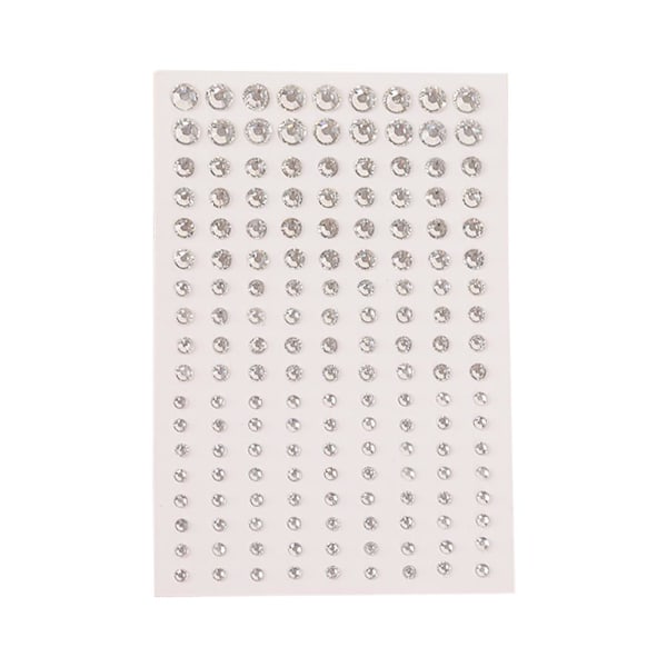 Festival Smink Strass Ansiktsdekaler Glitter Ljusa Kristaller Strass Ansikte På U9T4 White Diamond 1pcs