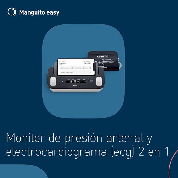 Omron Complete Smart 2-i-1 Blodtryksmåler, Sort, (Længde x Højde x Dybde): 232 x 98 x 123 mm