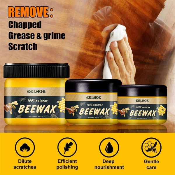 Bivax Möbelpolitur, Trä Säsong Beewax - Naturals Trävax Traditionell multi-colorB 80g