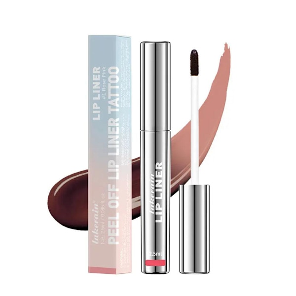 Läppenna Stay-N - Peel-off Läppenna Tattoo, Läppfärg Peel Off Långvarig UK- #3 Brow 1pcs