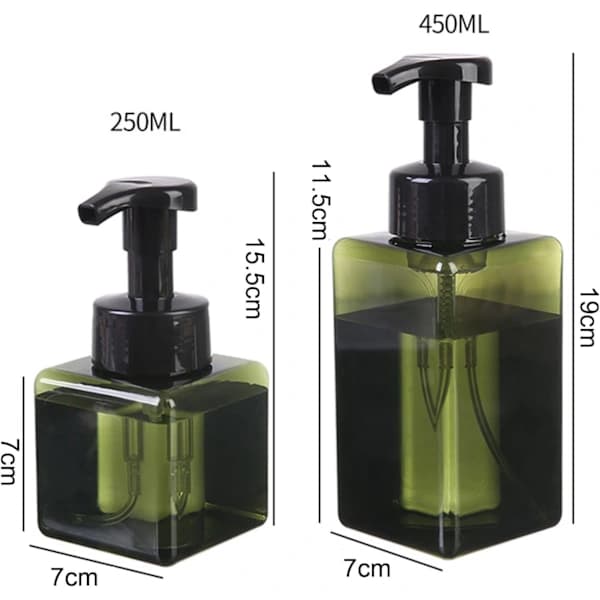 Skumdispenser, skummende håndsåpedispenser, 250 ml plast såpedispenser