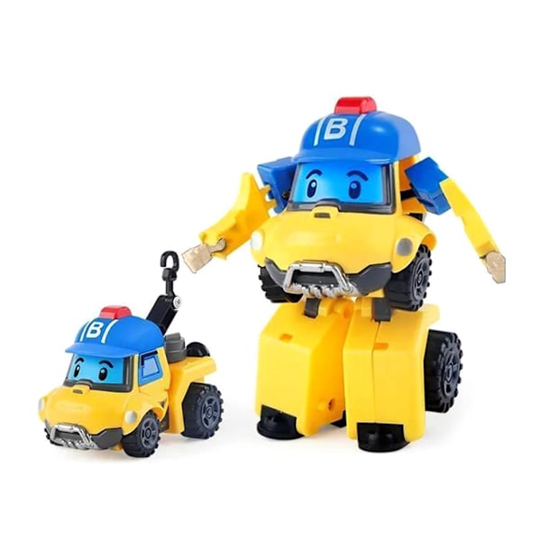Transformerbar Polisbil Poli Robot Manuell Set Trafikräddningsteam Helicopter 1pcs