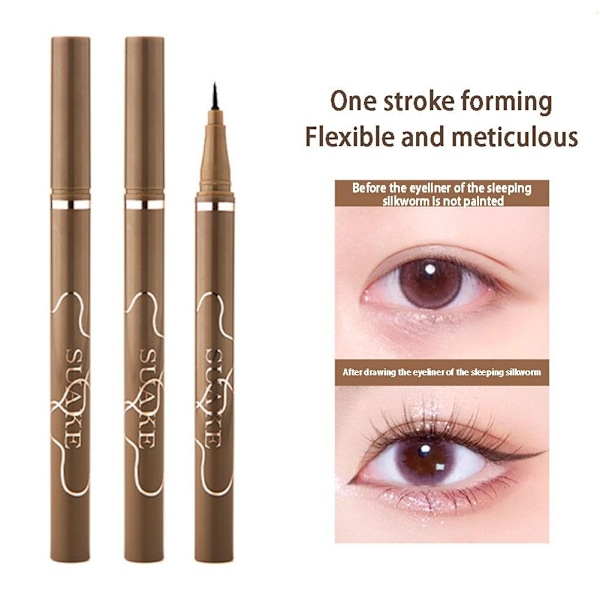 Suake 0,05 mm Ultratunn Flytande Eyeliner Penna Vattentät Långvarig Kladdfri Lämplig För Z0s6 1 # Black ONE-SIZE