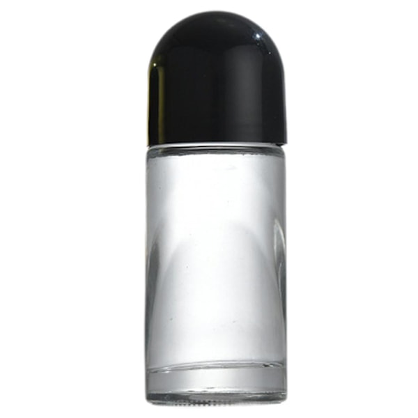 Rull-på-flaskor i klart glas 30/50 ml Extra Large Roller Ball Perf 50ml black B 1pcs