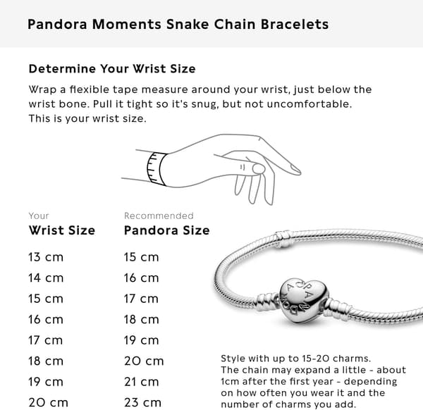 PANDORA Damearmbånd Sterling Sølv ref: 590719-19