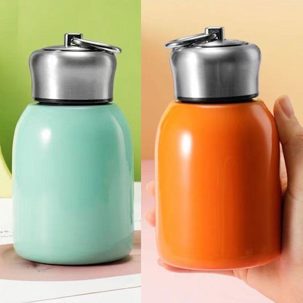Mini Söt Vakuum Termosmugg Kompakt 304 Stål Rostfritt Med Portabel Stor Mage Design Vatten K6o4 red onesize