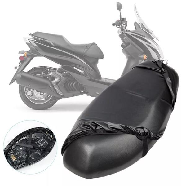 1 x Motorcykelsadelskydd Svart Motorcykeltillbehör