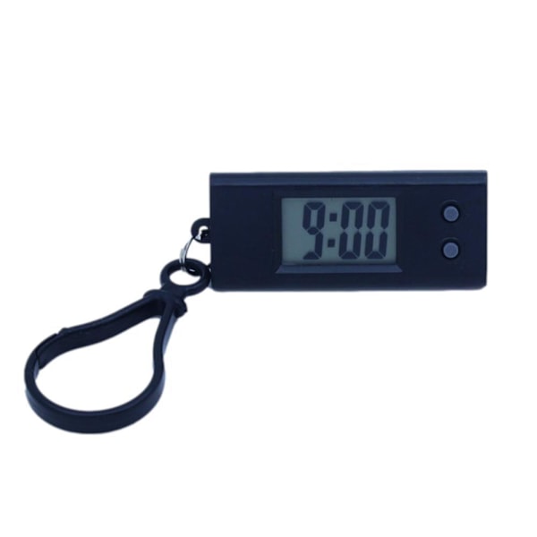 Nyckelring Fickur, Mini Digital Klockor, Digital Clip On Elect Black One-size