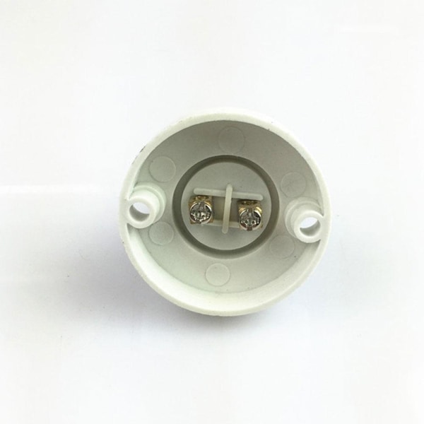 1/2/10PCS E14 Glödlampa Skruvlampa Fäst Bas Hållare U Skruv S white One-size 2pcs