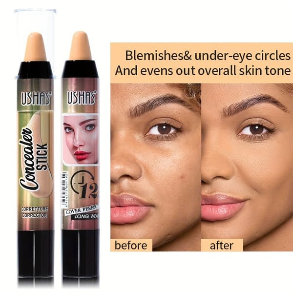 Concealer stick, vattentät, för ansiktskamouflage, konturering och skulptering av makeup (TP345B)