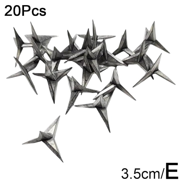 Stöldskydds Däckreparationsspikar Däckpunktering Triangelspik Ca 3.5cm 20pcs One size