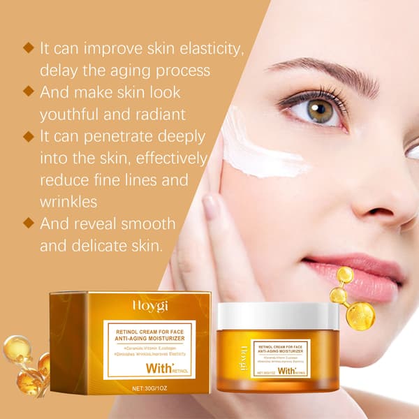 Fuktighetskrem med Retinol og Centella Asiatica: Hydrerende og Skånsom for Elastisk Hud