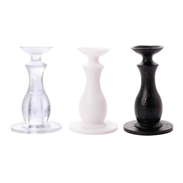 Självhäftande dörrstopp i silikon, dämpande, dörrsugpropp, dörrhållare ❀ transparent 1pcs