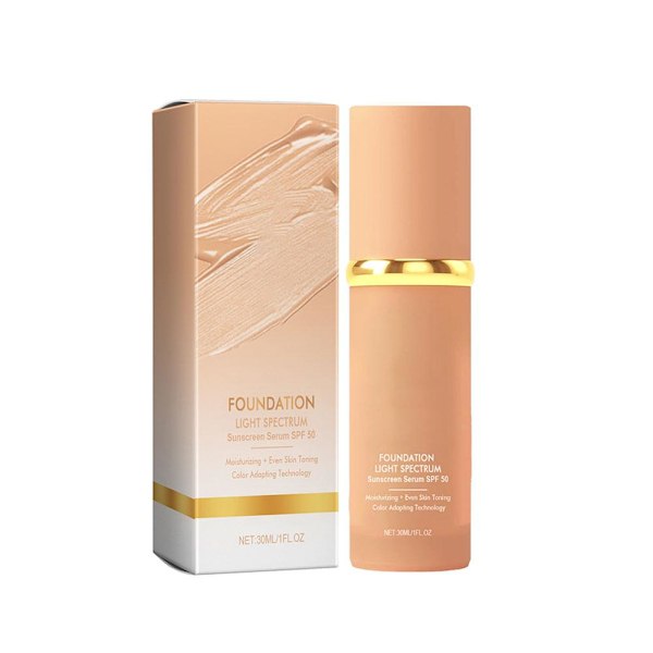 Foundation 4 i 1 Biomimic - Ljus Spektrum Flytande Foundation Ho