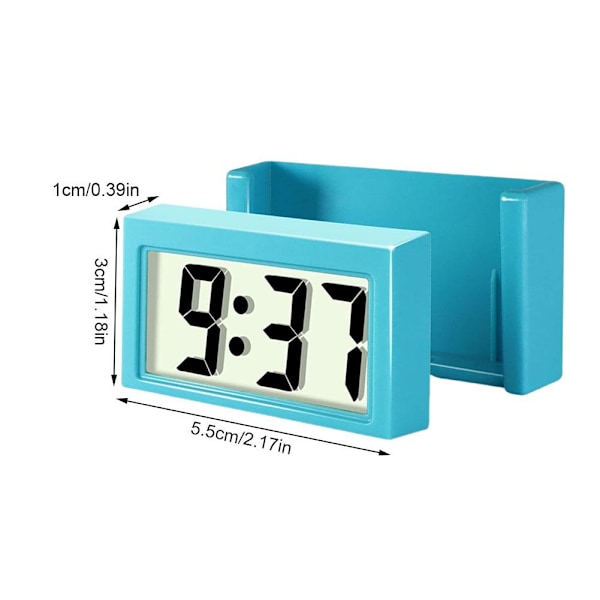 Mini Digital LCD Bordsklocka för Bilinstrumentbräda Datum Tid Kalendrar UK C 1pcs