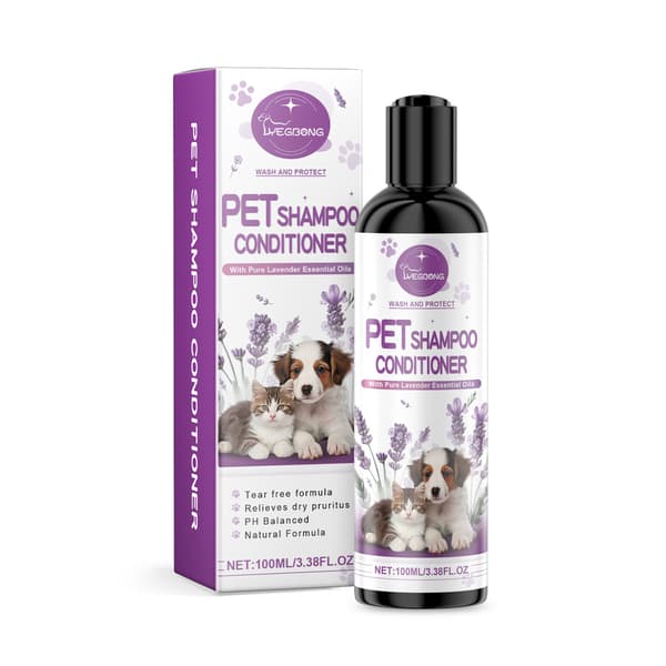 Lavendelshampoo til katte og hunde, 100 ml - Renser skånsomt og glatter pelsen