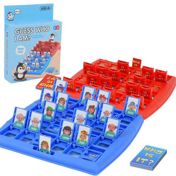 Barnens Gissa Vem Jag Är Gissa Vem Jag Är Lärande Pussel Leksaker Tänkande Blue 1set